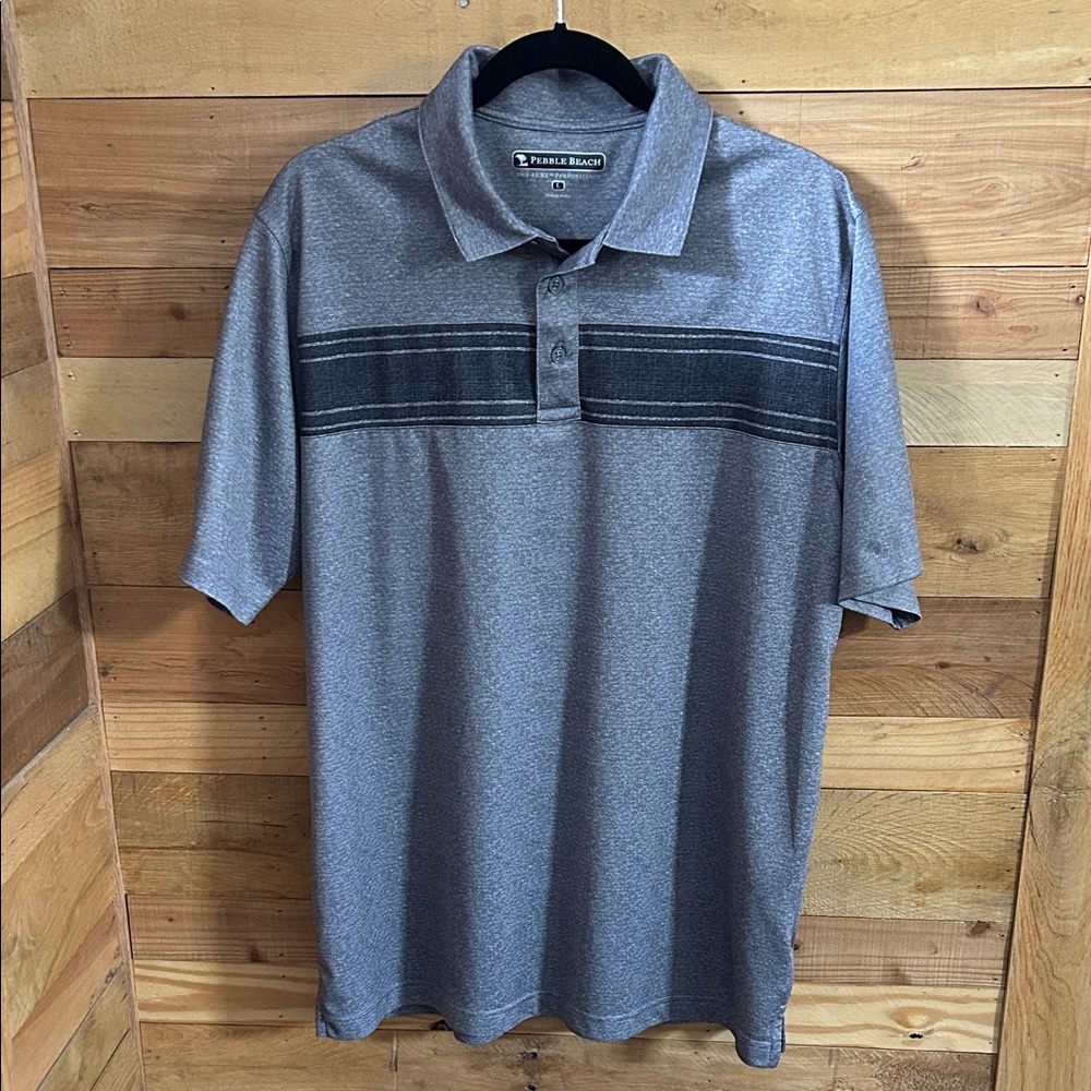 Pebble Beach Charcoal Polo Shirt for Men